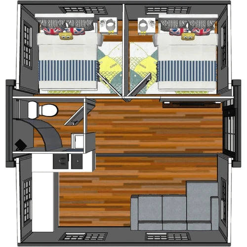 Container Casa Piccola 6m – Casa Mobile Modulare
