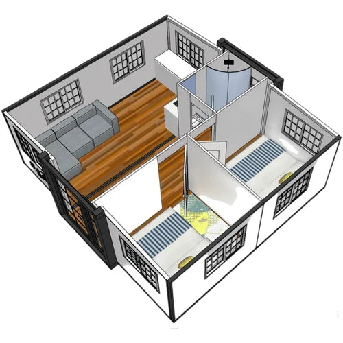 Container Casa Piccola 6m – Casa Mobile Modulare