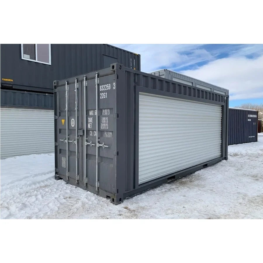 Container 20' con tenda impermeabile – Spazio di stoccaggio sicuro e protetto