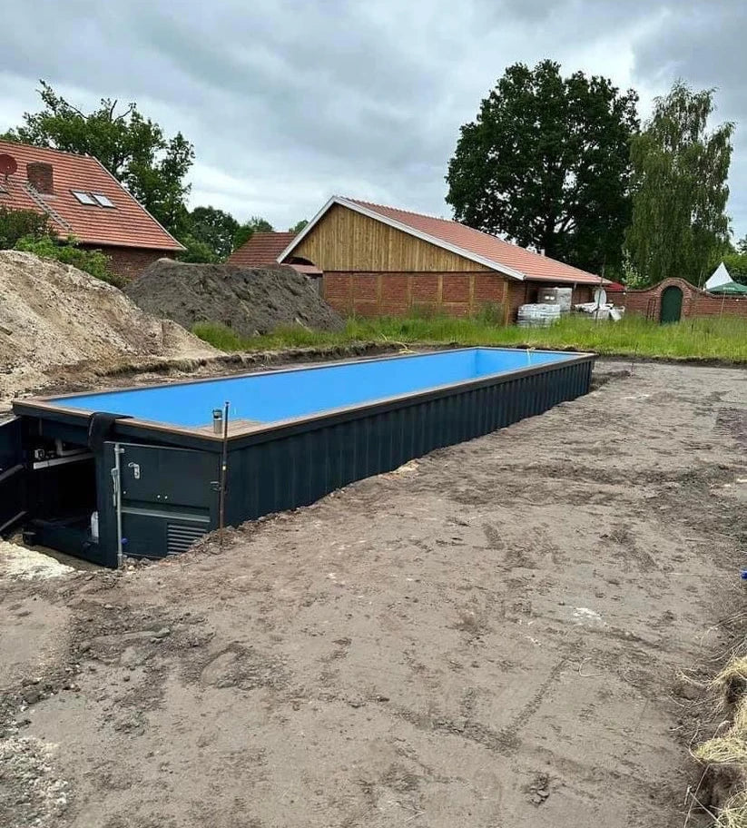 Piscina container da 12 metri (40 piedi) – Soluzione di nuoto personalizzata con container