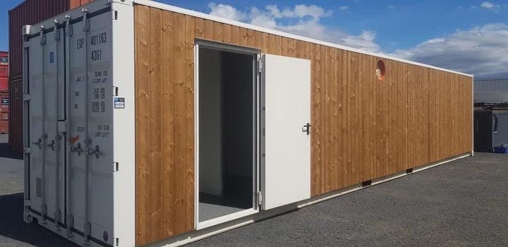 Bar modulare per container in legno Privilège 40' – Bar mobile premium