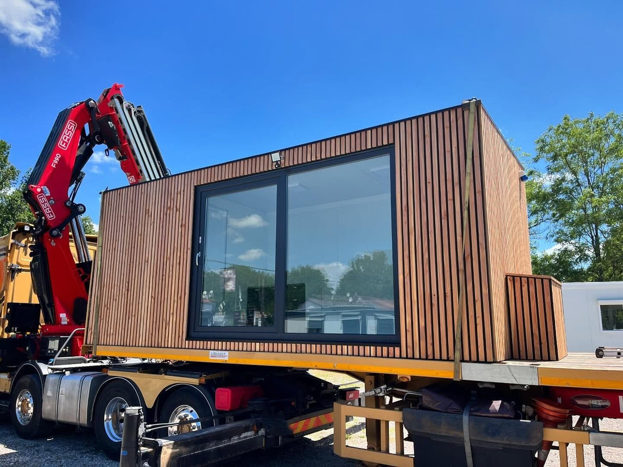 Container modulo abitativo da 14 m² – design moderno e minimalista