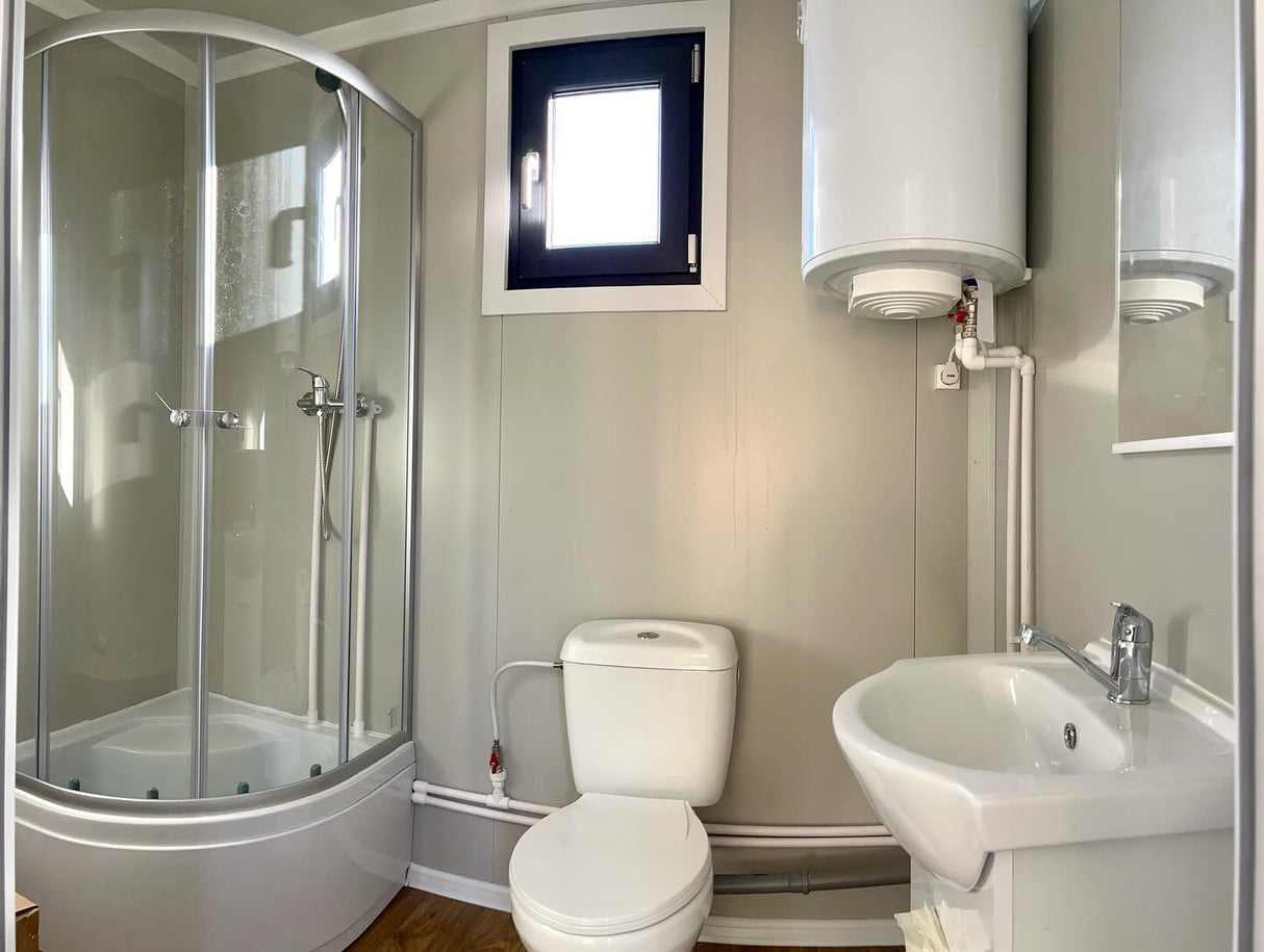 Container modulo abitativo da 14 m² – design moderno e minimalista