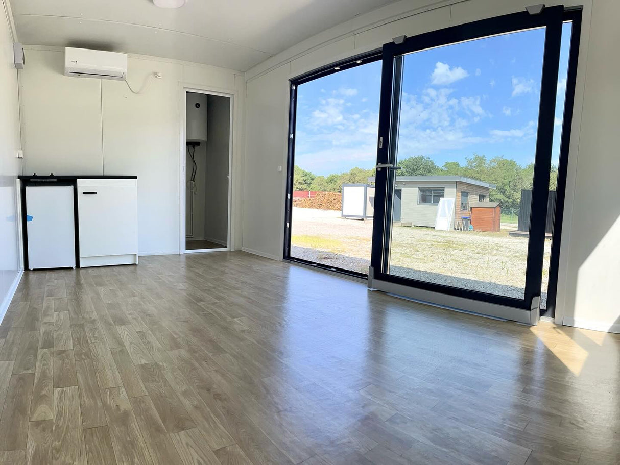 Container modulo abitativo da 14 m² – design moderno e minimalista