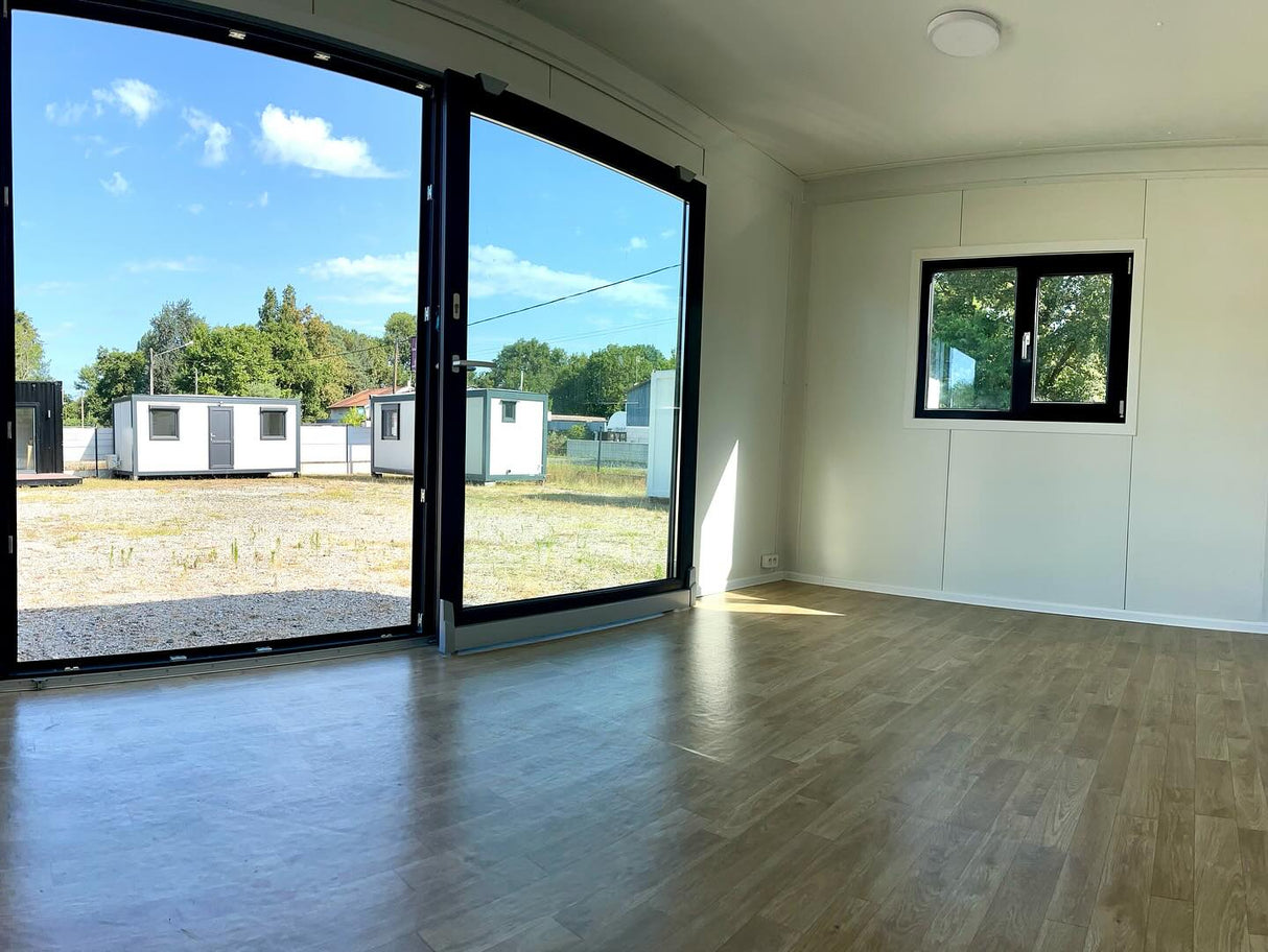 Container modulo abitativo da 14 m² – design moderno e minimalista