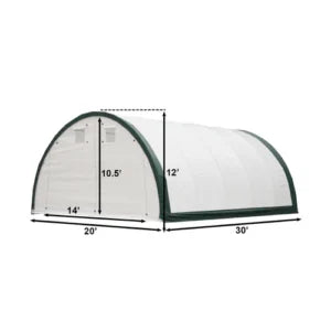 Tettoia container ad arco 20x30x12 – Copertura cantiere