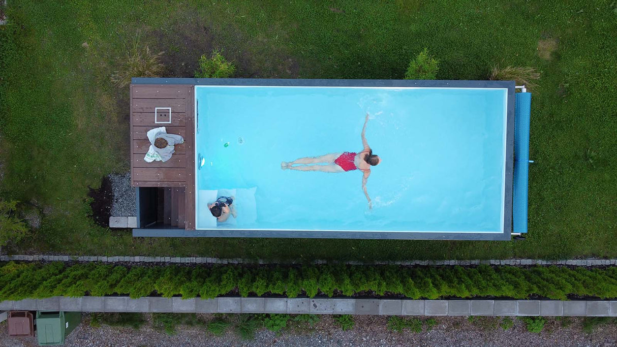 Piscina Contenitore Sportiva 6,2x2,5 m – Spa con Nuoto Controcorrente
