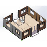 Container Casa Piccola 6m – Casa Mobile Modulare