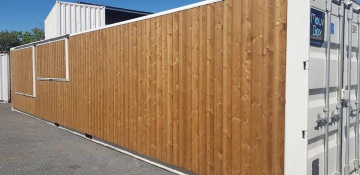 Bar modulare per container in legno Privilège 40' – Bar mobile premium