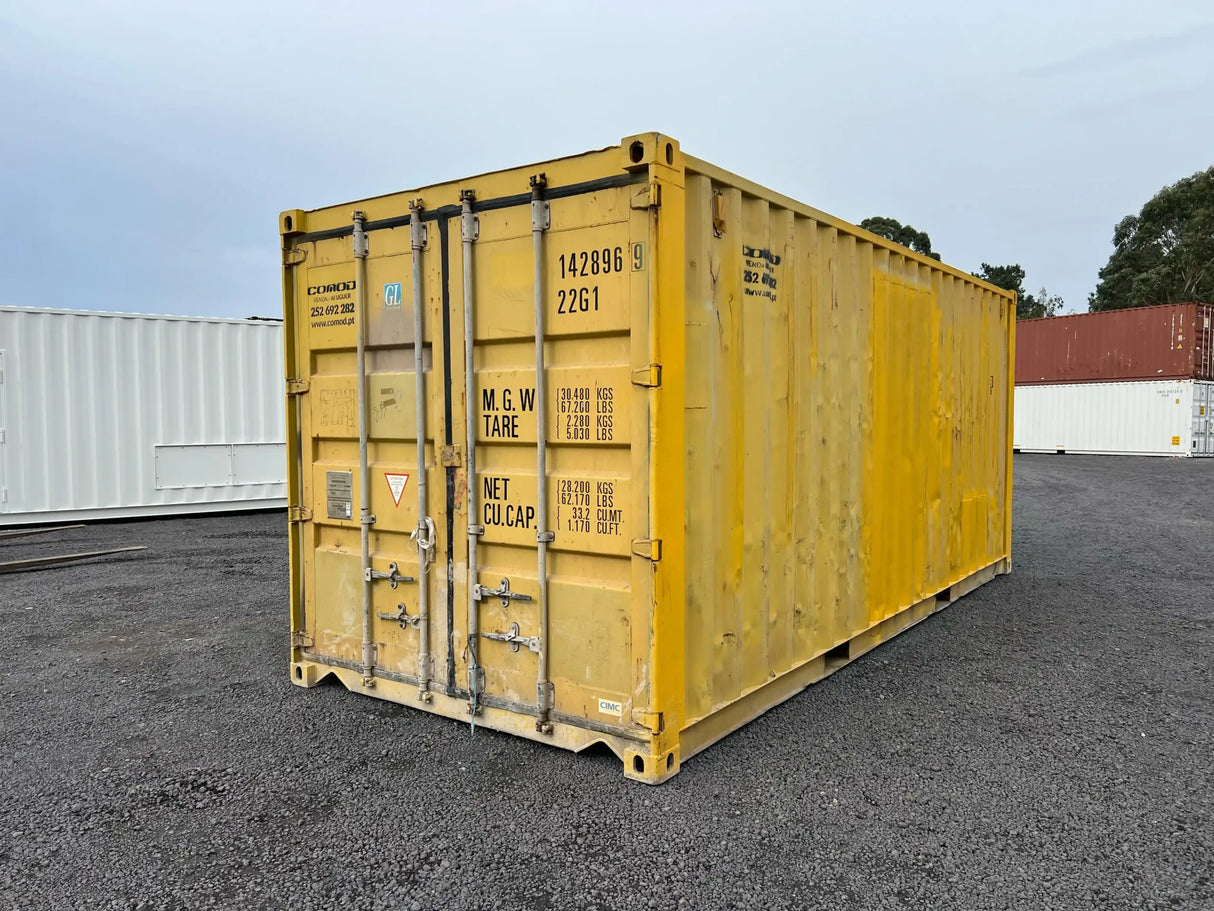 Container Giallo Usato da 6 Metri – Ottime Condizioni e Prezzo Competitivo