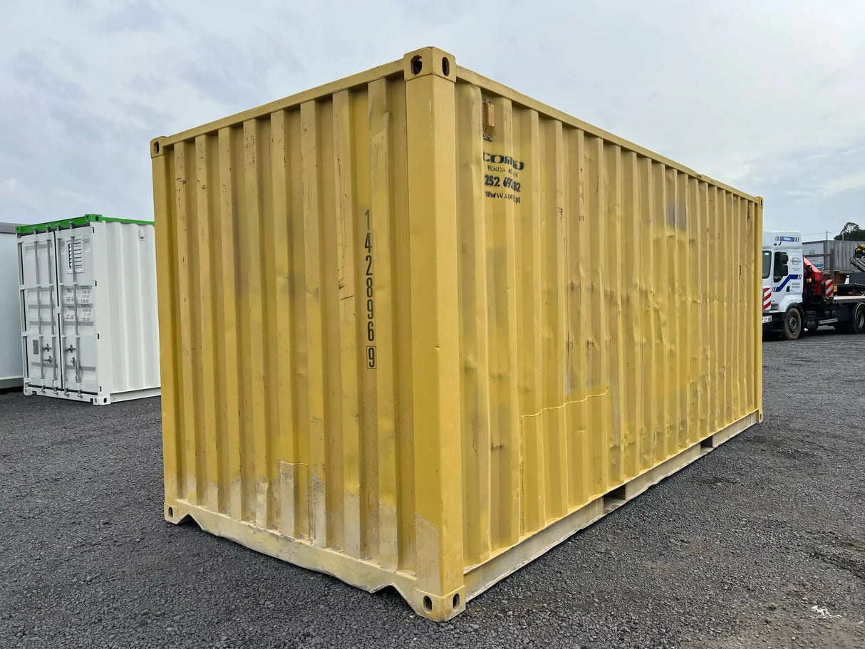 Container Giallo Usato da 6 Metri – Ottime Condizioni e Prezzo Competitivo