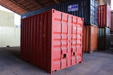 Container nuovo da 10 piedi rosso/grigio – Robusto e versatile