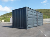 Container di Stoccaggio Nero con Lato Aperto da 20' – Robusto e Sicuro