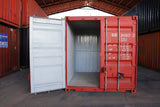 Container nuovo da 10 piedi rosso/grigio – Robusto e versatile