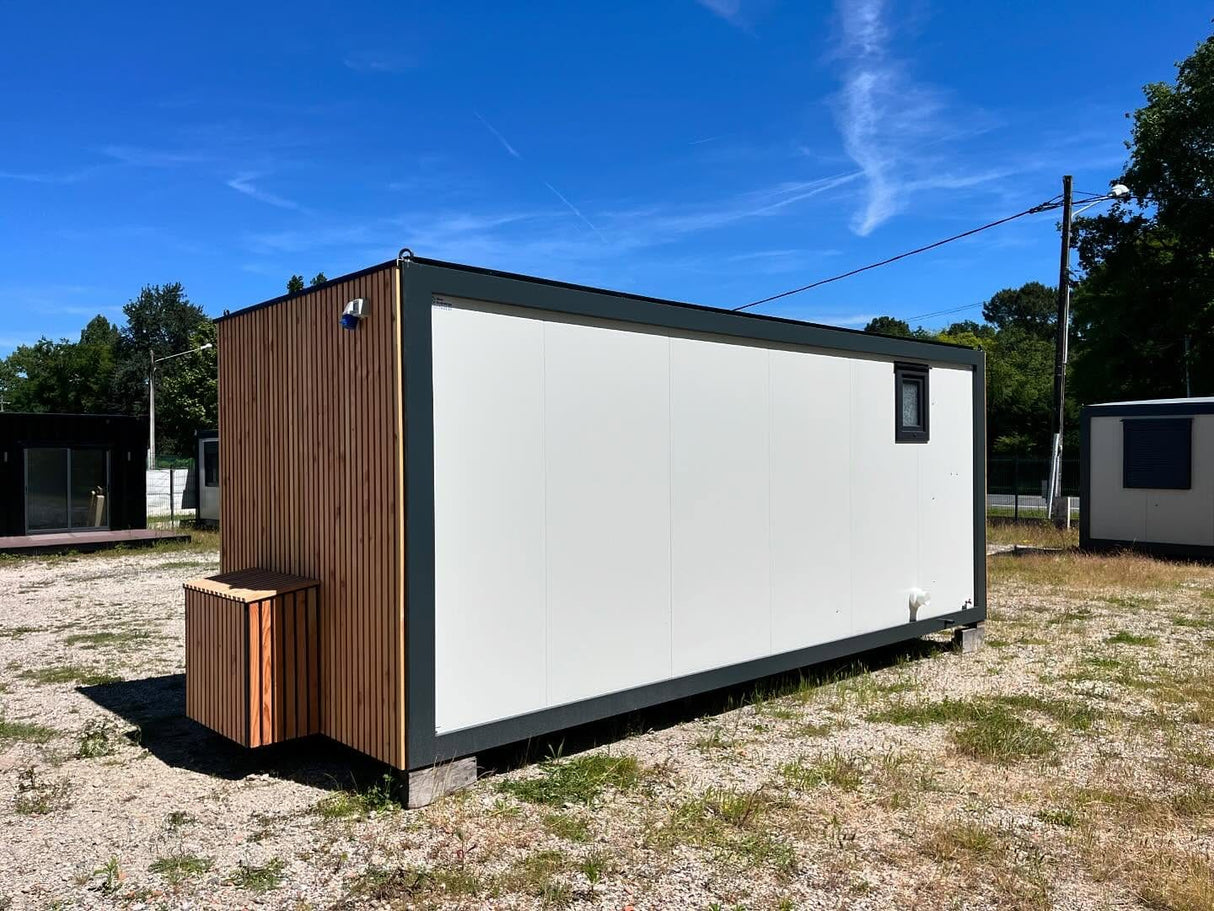 Container modulo abitativo da 14 m² – design moderno e minimalista