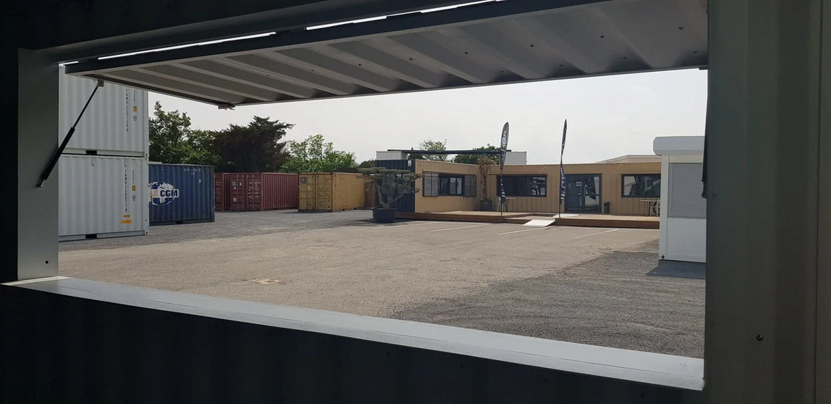 Bar modulare per container in legno Privilège 40' – Bar mobile premium