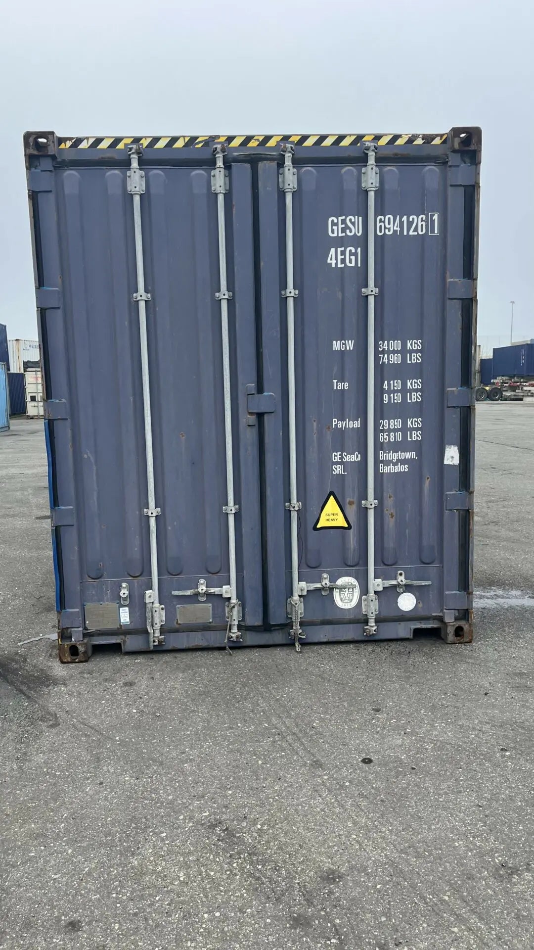 Container High Cube Pallet Wide da 40 piedi – Grande Capacità