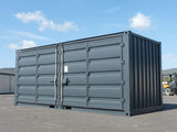 Container di Stoccaggio Nero con Lato Aperto da 20' – Robusto e Sicuro