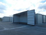 Container di Stoccaggio Nero con Lato Aperto da 20' – Robusto e Sicuro
