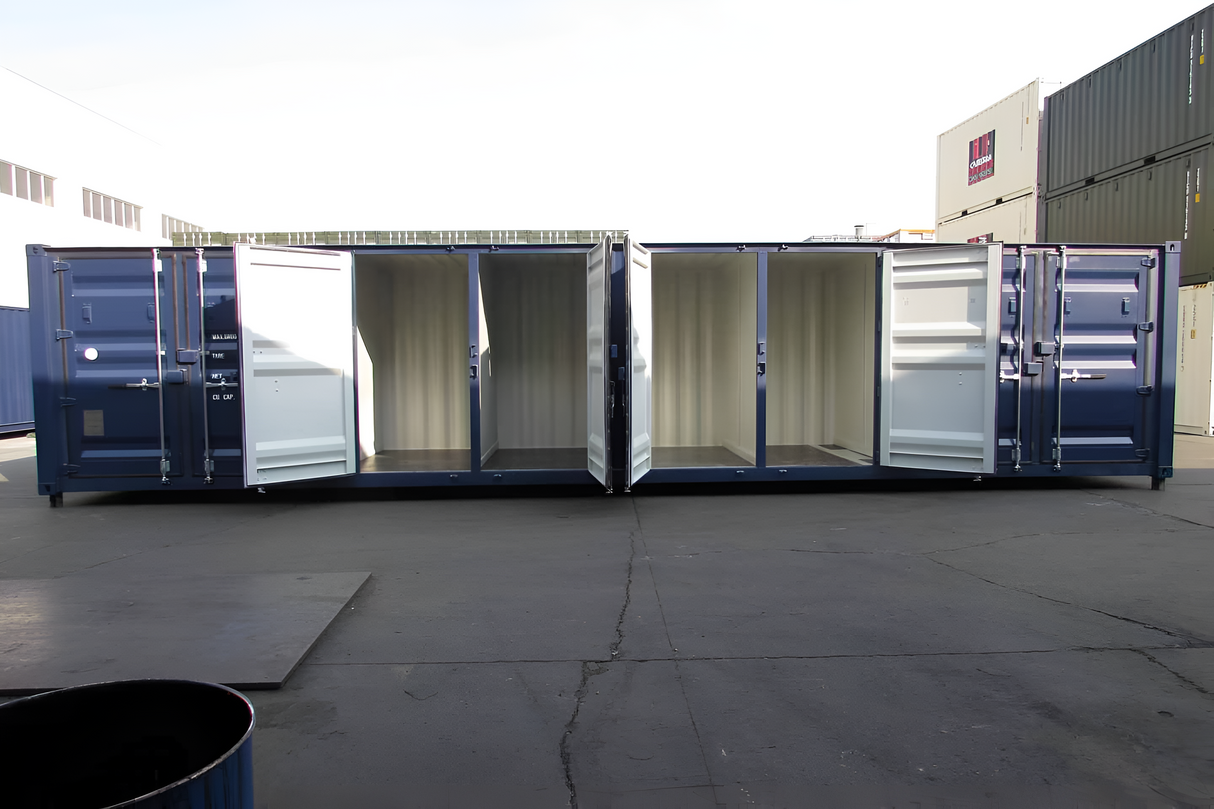 Container 40 piedi con 3 serrande avvolgibili – Accesso multiplo