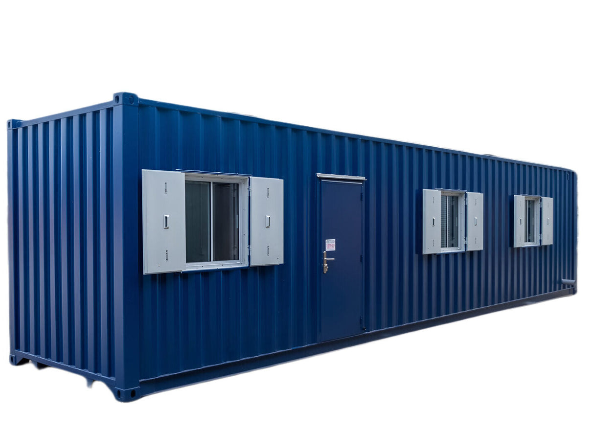 Container adibito a ufficio "Cube" alto 40 piedi – Spazio professionale flessibile e sicuro