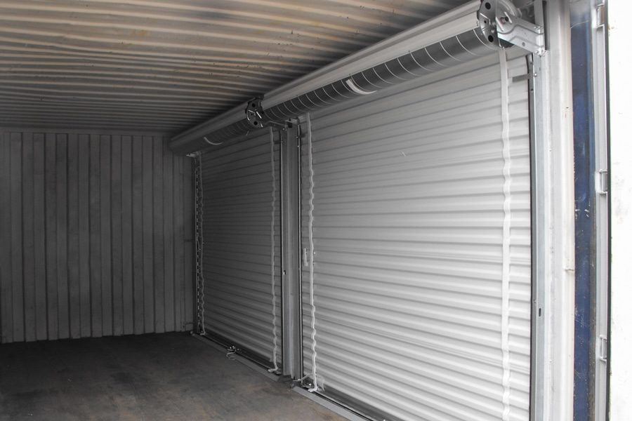 Container da 20 piedi con serrande avvolgibili – Sicurezza e accesso rapido