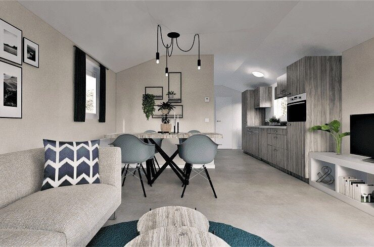 Casa mobile di lusso Orlando – Chalet prefabbricato di lusso pronto per essere abitato